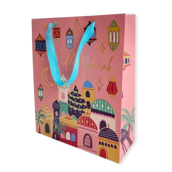 

Scoop Kantong Kertas Lebaran / Ramadhan Paper Bag Premium Gold 26X31.5 051