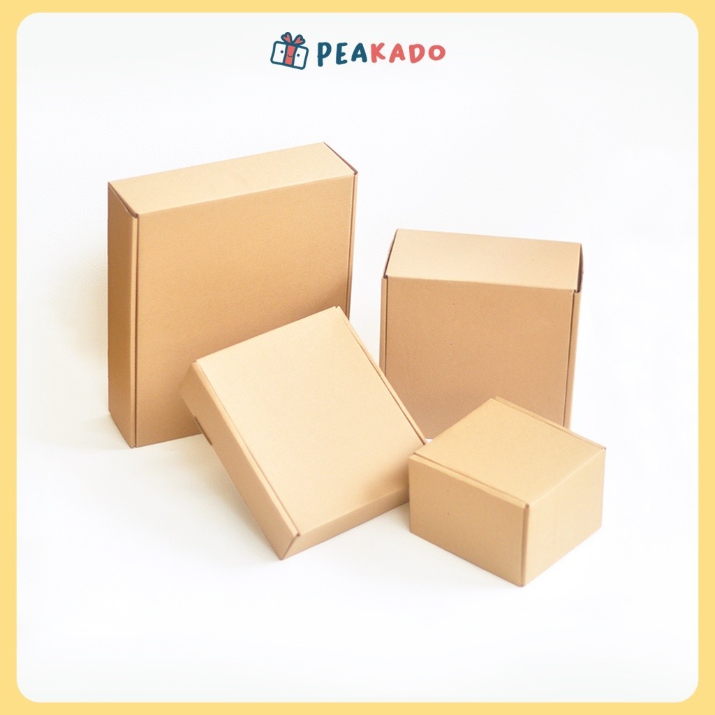 

A6R KARDUS HAMPERS BOX PACKING DUS COKLAT KRAFT POLOS TEBAL CORRUGATED KERDUS KOTAK PIZZA BESAR