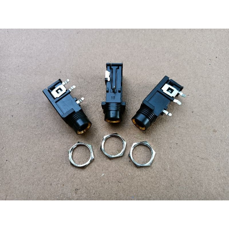 1 pcs soket akai gold mono pengganti DTX, Ashley, Alesis, Roland, Crossover rakitan Dll