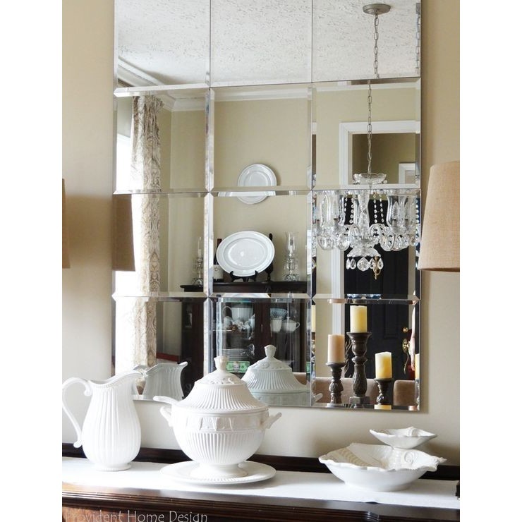 Paket Kaca Cermin Bevel Diagonal Dekorasi Dinding