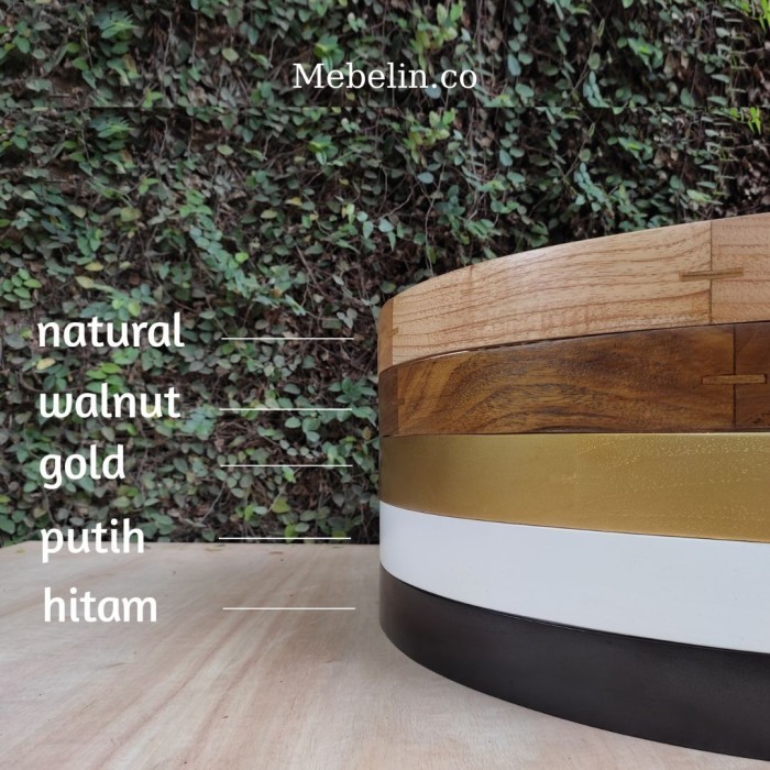 Cermin Oval Westafel Kayu Jati Cermin Kamar Mandi