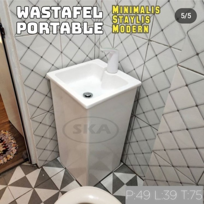 wastafel portable kran sensor + handsoap sensor + derigen 10ltr+gosend