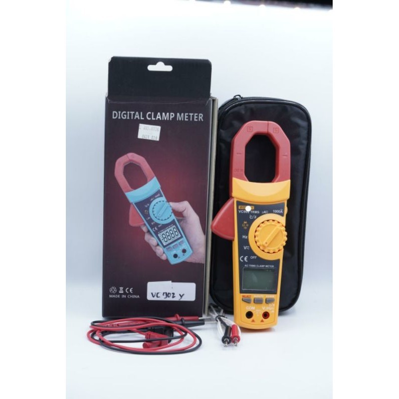 VC902 Clamp Meter Tang Ampere Digital Multimeter 1000A True RMS Auto Ranging AC/DC Current Voltage T