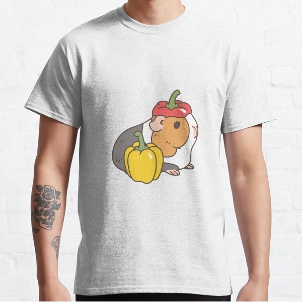 Baju Kaos Bell pepper, cherry tomatoes and Guinea pigs