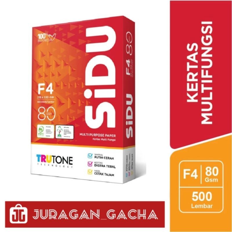 

Sidu Kertas FotoCopy F4 80 Gsm - JG