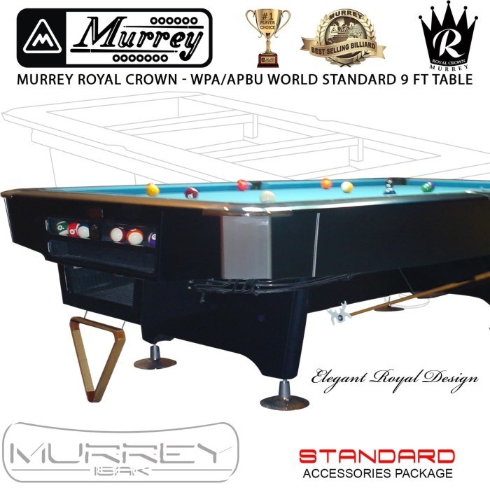 Murrey Royal Crown STD 9 ft Pool Table - Meja Billiard Biliar 9 feet