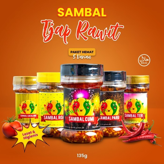 

Sambal Roa Sambal Cumi Sambal Paru Sambal Teri Sambal Cakalang Paket 5