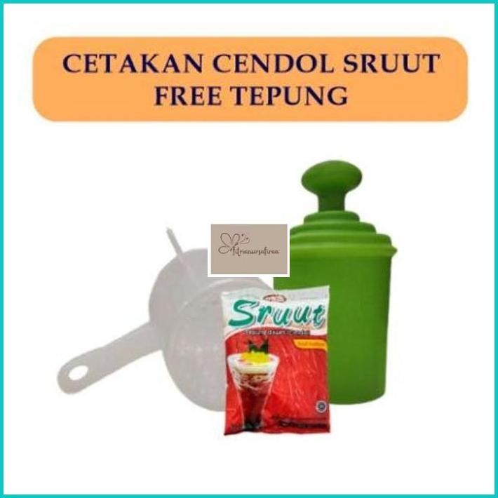 Cetakan cendol sruut / dawet free tepung cendol