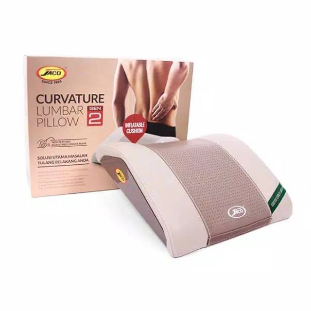 Jaco Alat Terapi Saraf Terjepit Lumbar Pillow Kesehatan Tulang Belakang