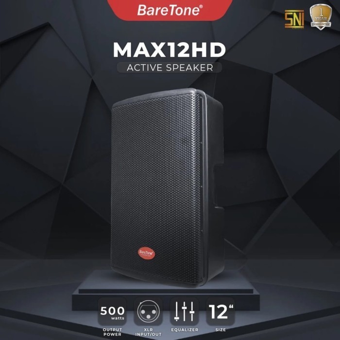 Speaker Aktif Baretone 12 Inch Max12Hd Max 12Hd 500W Original