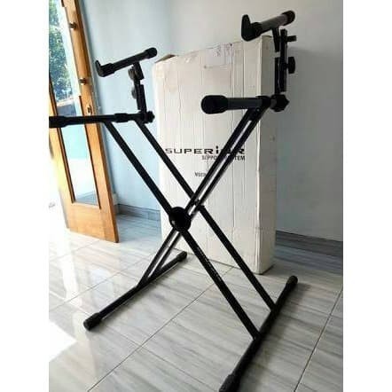 NEW Superior MS036 stand Keyboard Double, silang