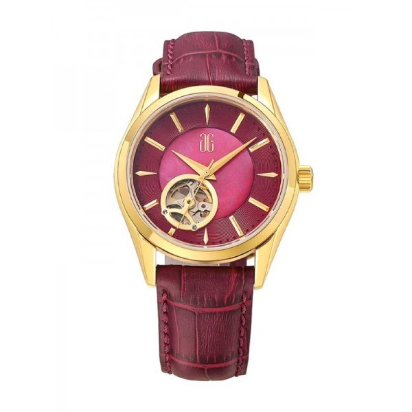 Jam Wanita Aries Gold  Original Formal Gold Leather L-8023-G-R