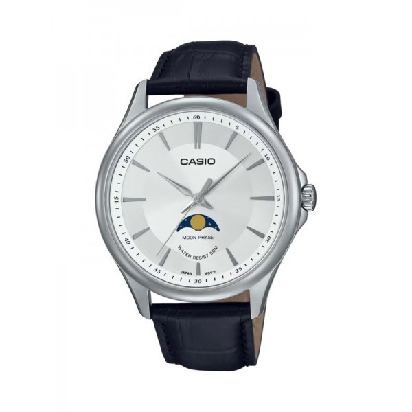 Jam Pria Casio 100% Original Formal Silver Leather MTP-M100L-7AVDF