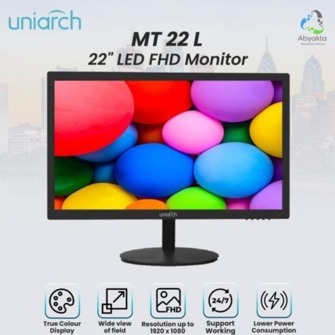 Monitor Uniarch 22 Unv 22" Led Fhd Mt-22-L Garansi Xadotxa