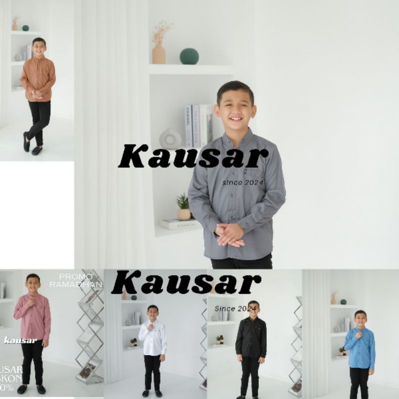 koko anak alsyam Baju Lebaran Couple Pasangan 2024 Kemeja Koko Ayah Dan Anak Laki Laki Kurta Yaman R