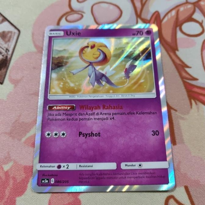 Kartu Pokemon TCG ID Indonesia AC3b Uxie R Holo