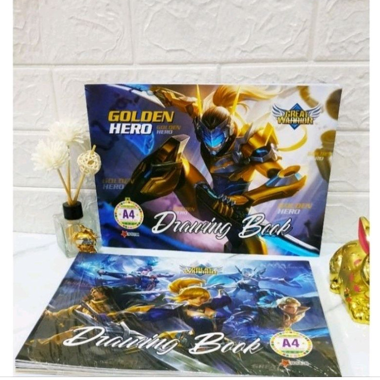 

(1pack isi 10)Buku Gambar A4/Buku Mewarnai/Drawing Book