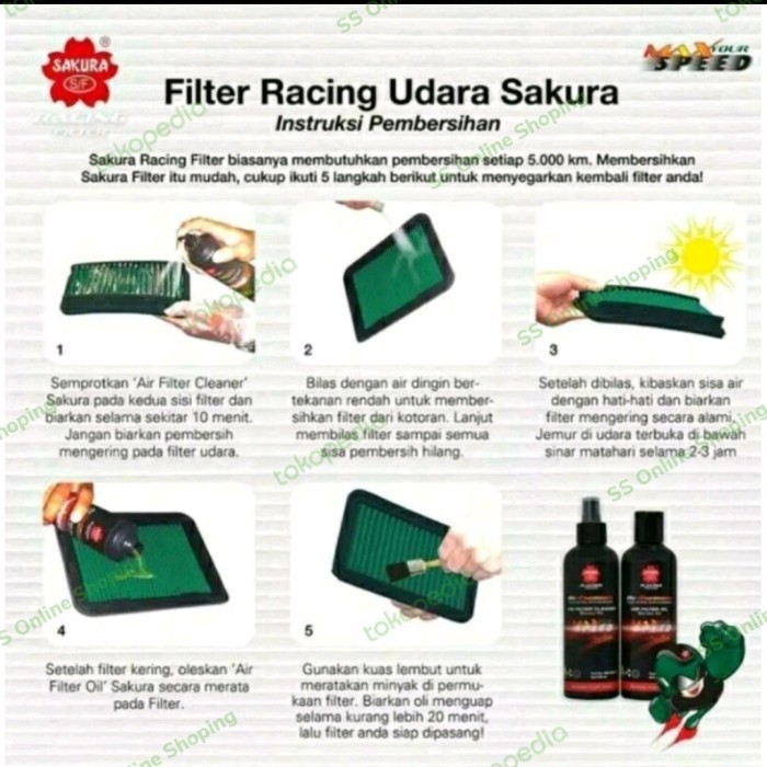 Filter Udara Sakura Racing Innova,Fortuner,Hilux,Ford Everest
