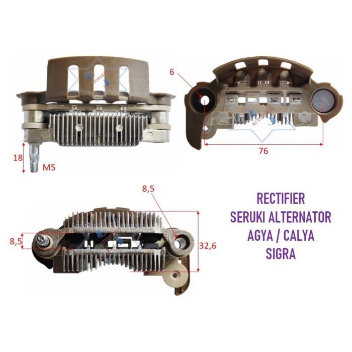 Seruki Rectifier Dioda Calya Sigra Agya Ayla