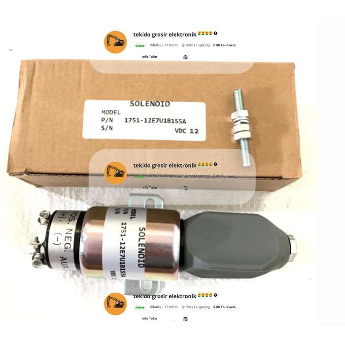 Selenoid Engine Stop 12Volt Solenoid Engine 12Volt