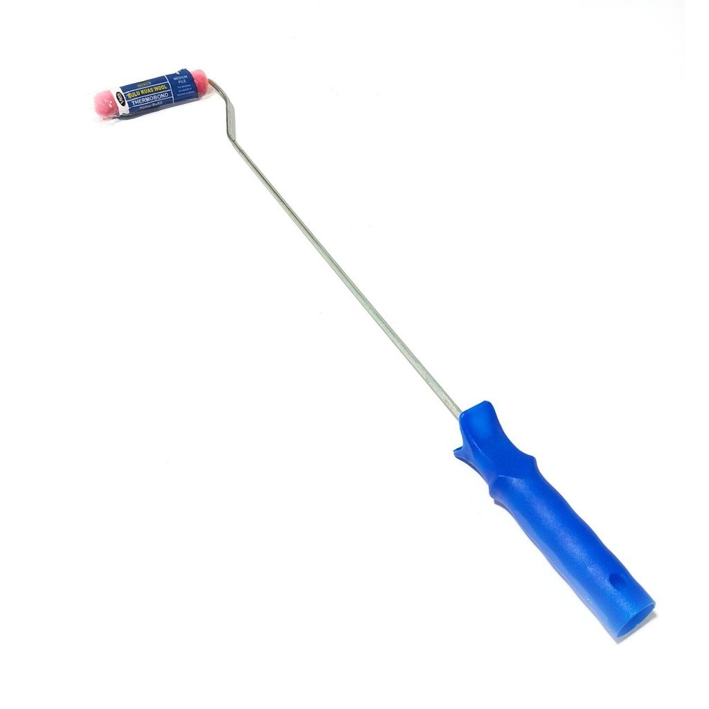 Kuas rol kapal Bulu merah 4" gagang panjang Kuas cat Tembok