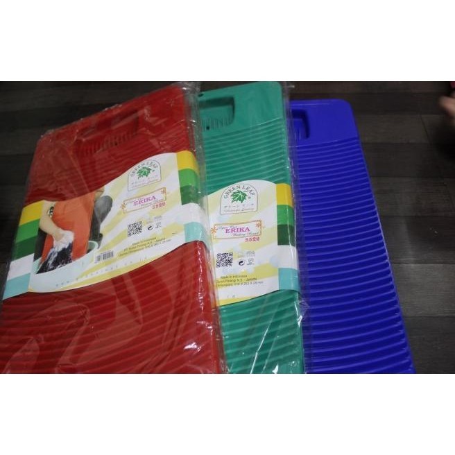 Papan Penggilesan Cuci Baju Plastik Green Leaf Erika 5522 Besar - Kirataso