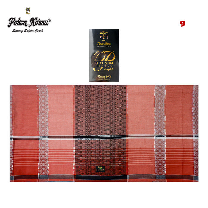 COD Sarung Pohon Korma Platinum Timbul Songket LLB