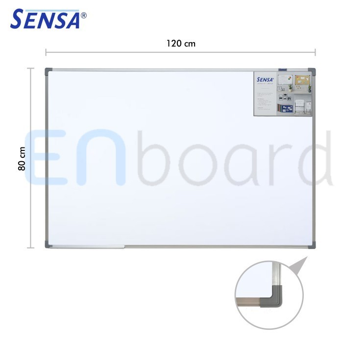

Papan Tulis Whiteboard Gantung Magnet Single Face Sensa 80 X 120 Cm