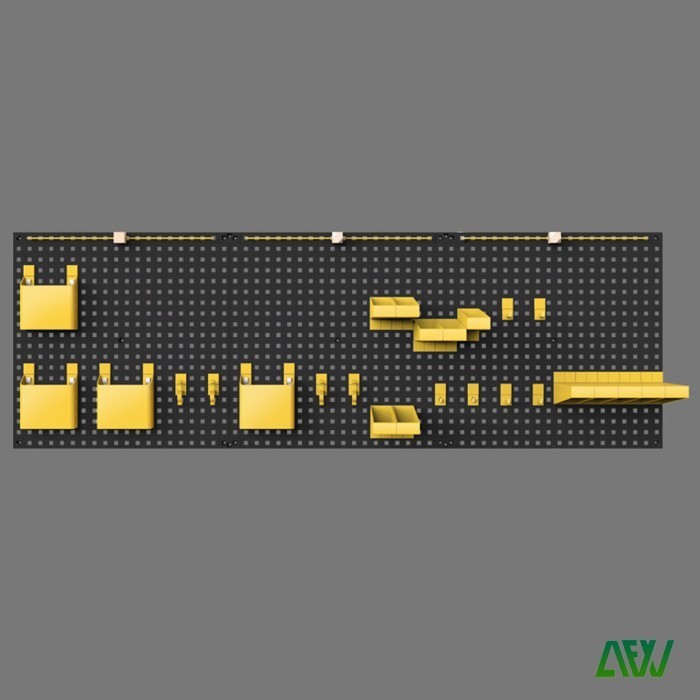 

Hexa Room Display Hanging Holeboard 1 Set Papan Berlubang Pegboard