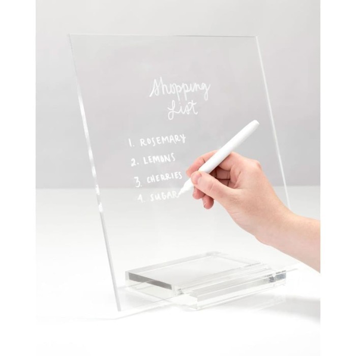 

Akrilik Papan Meja Kecil Presntasi Tulis Hapus Display