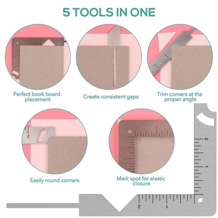 

Penggaris Siku Multifungsi Diy Craft Kertas Scoring Ruler 90 Derajat