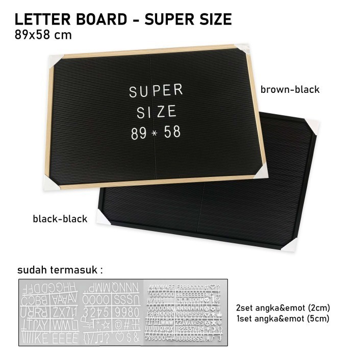 

[Termurah] Papan Nama Bayi / Letter Board Size Xxl Smilegirl 89X58Cm