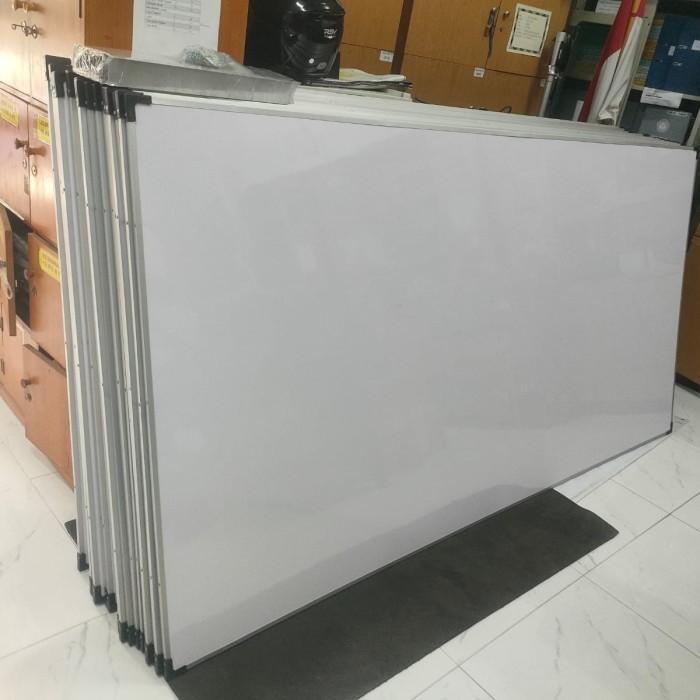 

Whiteboard Papan Tulis Hpl / Formika Gantung 120X240 Cm Non Magnetik