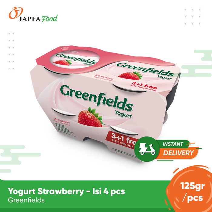 

Greenfields Yogurt Strawberry 125 gr - Isi 4 Pcs