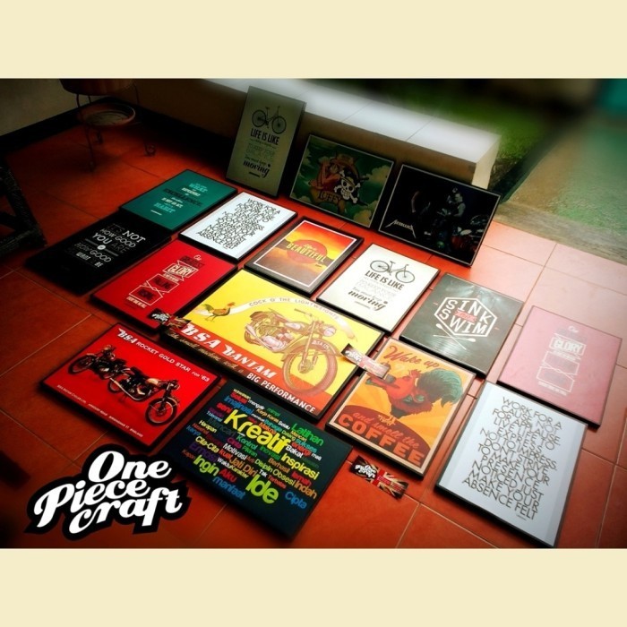 POSTER KAYU TEMA POSTCARD TRAVEL BALI