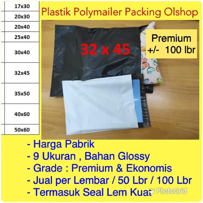 

FOR SALE PACKAGING PLASTIK POLYMAILER 32X45 AMPLOP KANTONG KEMASAN 100 GLOSSY BEST SELLER