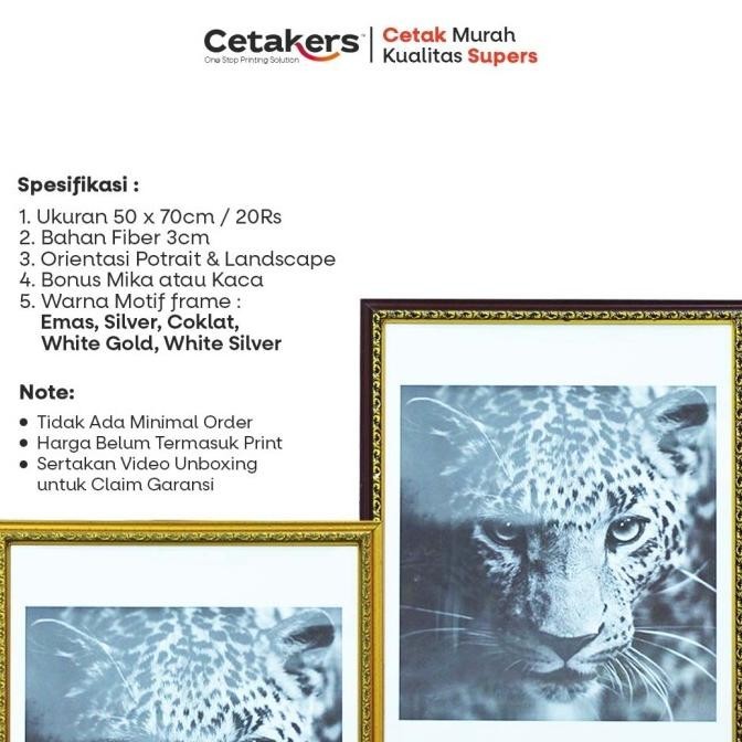 Frame Bingkai Foto 50X70 Minimalis - chawee8