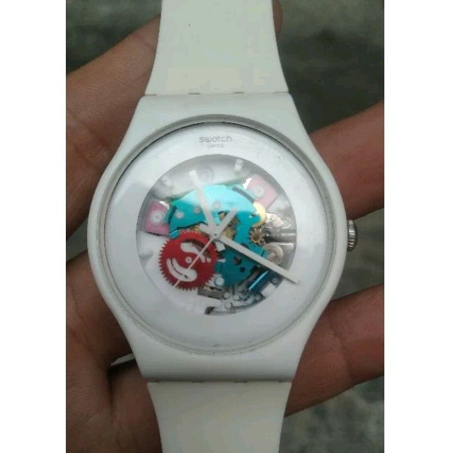 jam tangan swatch SOUW100 second bekas original