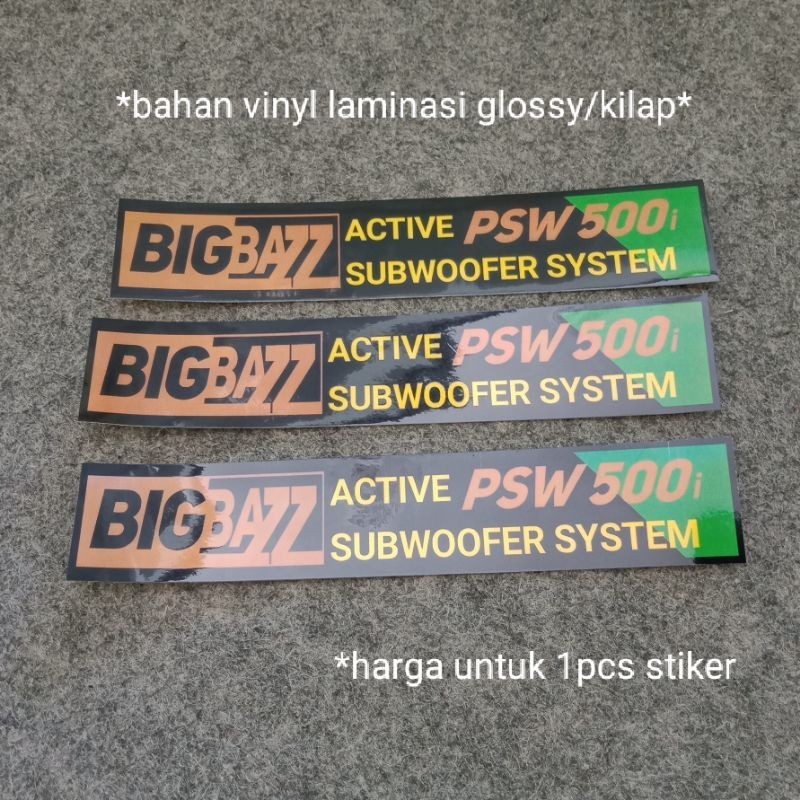 stiker subwoofer psw500i polytron