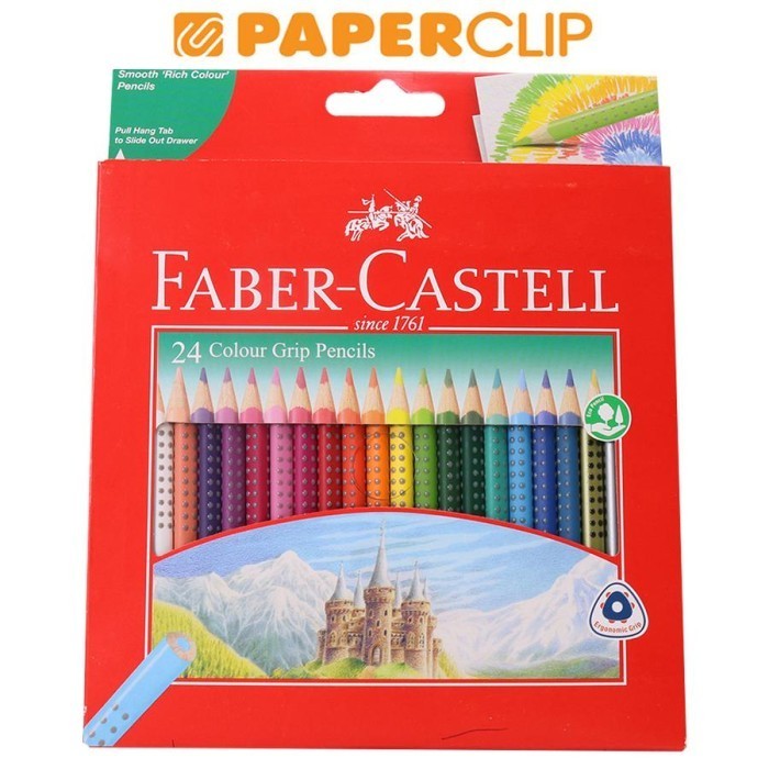 

Bergaransi Pensil Warna Faber Castell Set 116253 24Color Grip Gilaa!!!