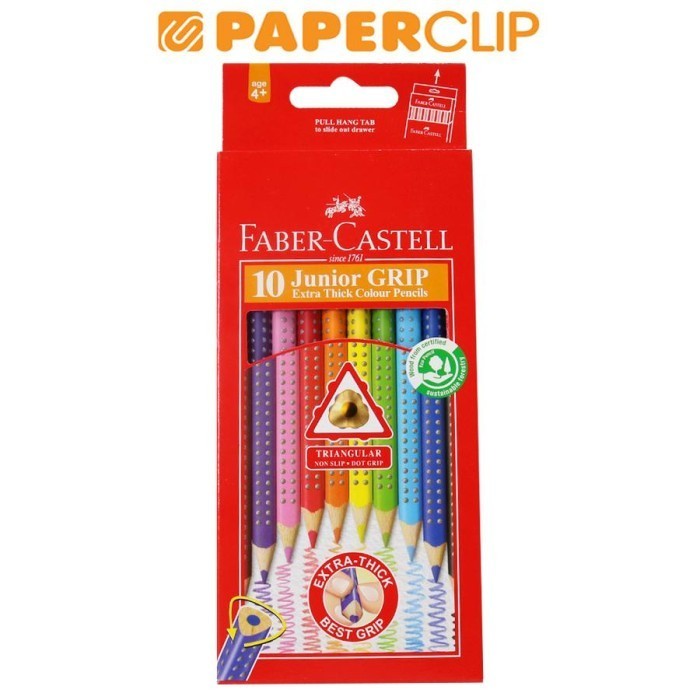 

Bergaransi Pensil Warna Faber Castell Set 116260 10Color Grip Hemat