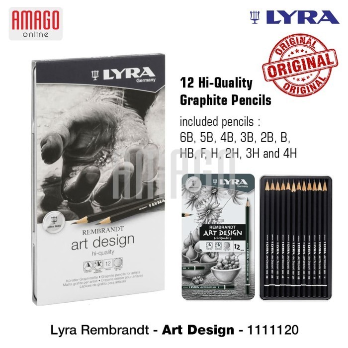 

Terlaris Lyra - Rembrandt Art Design - 12 Pcs - Tin Box - 1111120 Promo