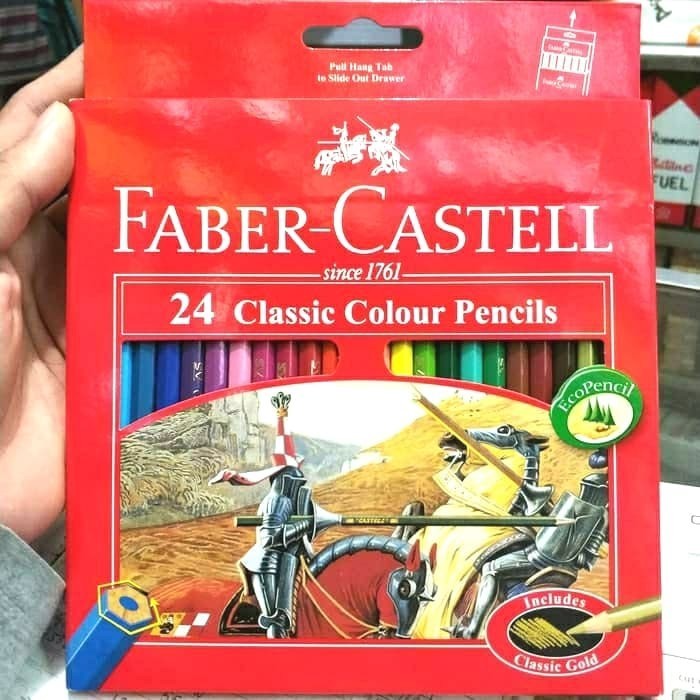 

Promo Pensil Warna Faber-Castell 24 Warna Panjang Bagus