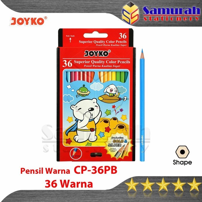 

Mantap Pensil Warna Joyko Cp 36 Pb Warna Panjang Color Pencil Cp-36Pb Colors Sale!!!