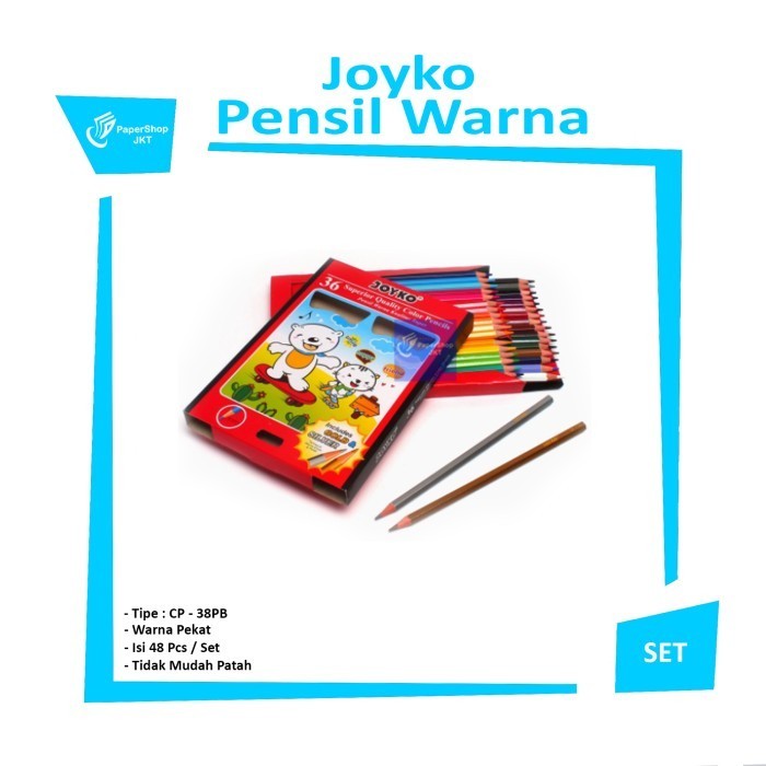 

Jualan Pensil Warna Cp-48Pb Joyko / Panjang Hemat