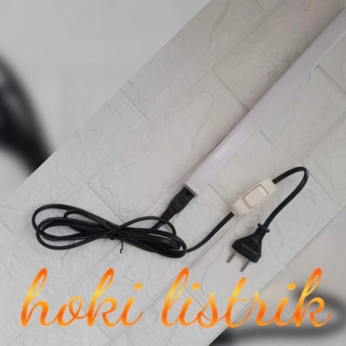 SIAP PAKAI LAMPU TL T8 LED 20WATT 120CM + SAKLAR ON-OFF TINGGAL COLOK