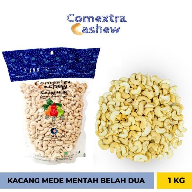 

Kacang Mede Mentah Belah Dua 1 Kg - Cashew Mete Mente Stok Terbatas