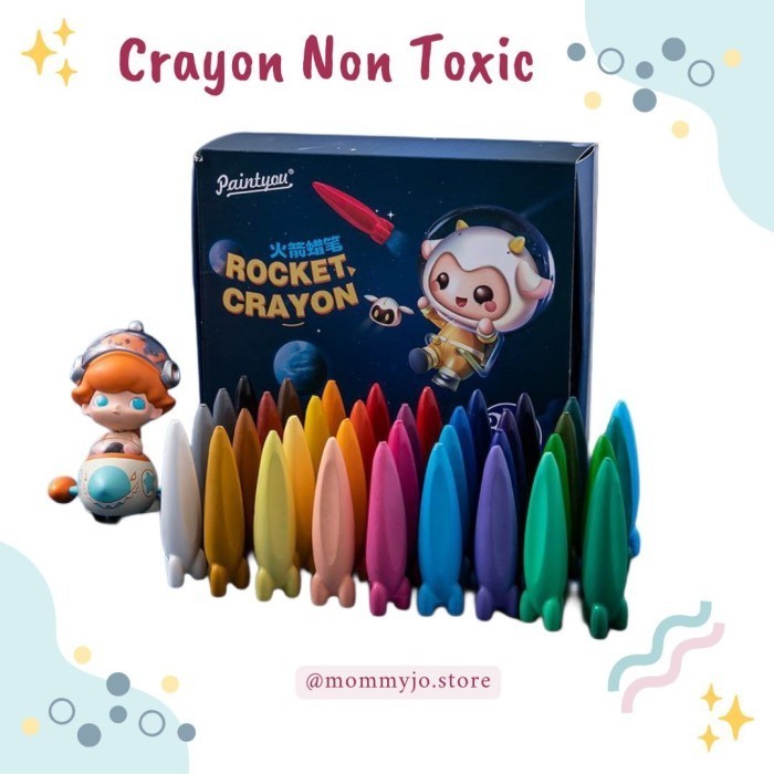 

Mantap Crayon Non Toxic Bentuk Rocket/Alat Mewarnai Anak Murah