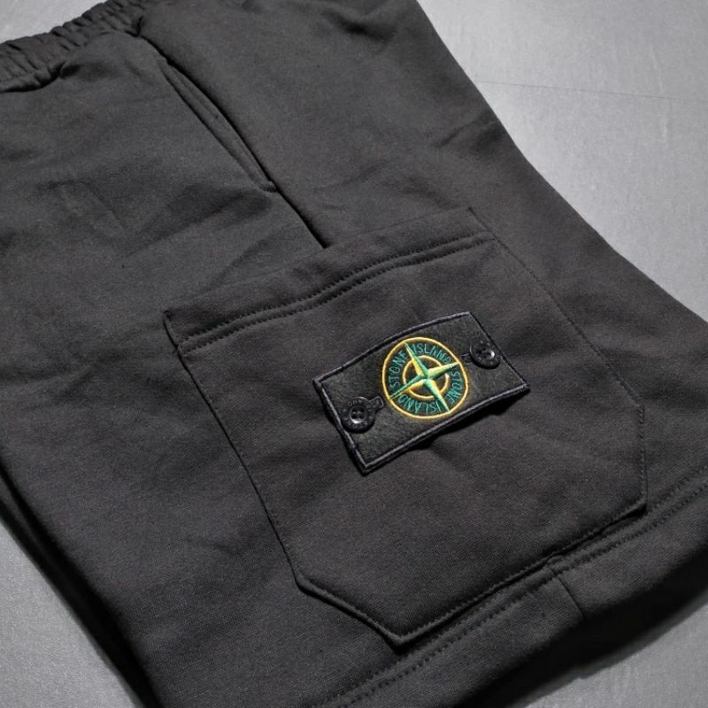 PREMIUM DRILL SHORT PANTS STONE lSLAND POCKET PREMIUM