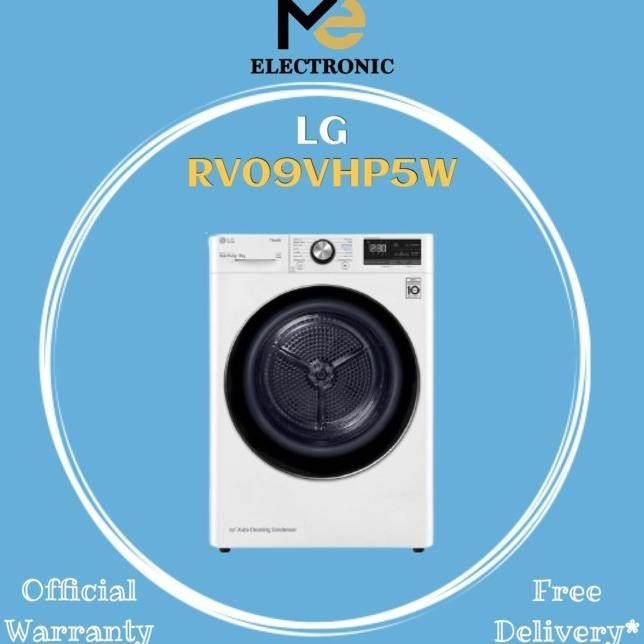 Mesin Cuci Pengering 9Kg Lg Dryer 9Kg Rv09Vhp5W Lg Pengering 9Kg Langsung Proses